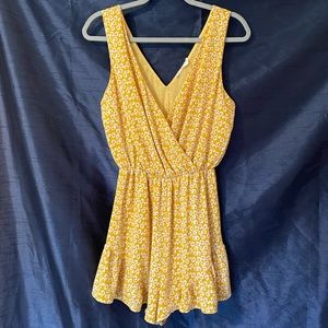 LUSH Yellow Flower ROMPER